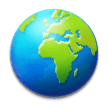 Globe Showing Europe-Africa on Samsung Experience 9.5