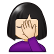 Person Facepalming: Light Skin Tone on Samsung Experience 9.5