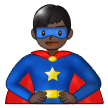Man Superhero: Dark Skin Tone on Samsung Experience 9.5