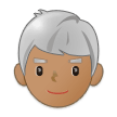 Man: Medium Skin Tone, White Hair on Samsung Experience 9.5