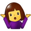 Person Shrugging on Samsung Experience 9.5