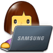 Woman Technologist on Samsung One UI 1.0