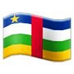 Flag: Central African Republic on Samsung One UI 1.0