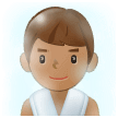 Man in Steamy Room: Medium Skin Tone on Samsung One UI 1.0