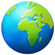 Globe Showing Europe-Africa on Samsung One UI 1.5