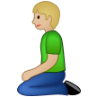 Person Kneeling: Medium-Light Skin Tone on Samsung One UI 1.5