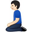 Man Kneeling: Light Skin Tone on Samsung One UI 1.5