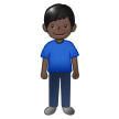 Man Standing: Dark Skin Tone on Samsung One UI 1.5
