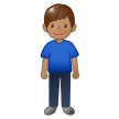 Man Standing: Medium Skin Tone on Samsung One UI 1.5
