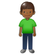 Person Standing: Medium-Dark Skin Tone on Samsung One UI 1.5