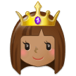 Princess: Medium Skin Tone on Samsung One UI 2.0