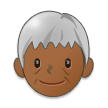 Older Person: Medium-Dark Skin Tone on Samsung One UI 2.1