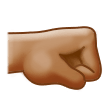 Right-Facing Fist: Medium Skin Tone on Samsung One UI 2.1