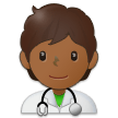 Health Worker: Medium-Dark Skin Tone on Samsung One UI 2.5