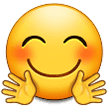 Smiling Face with Open Hands on Samsung One UI 2.5