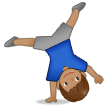 Man Cartwheeling: Medium Skin Tone on Samsung One UI 2.5