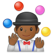 Man Juggling: Medium-Dark Skin Tone on Samsung One UI 2.5
