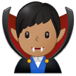 Man Vampire: Medium Skin Tone on Samsung One UI 2.5