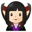 Woman Vampire: Light Skin Tone on Samsung One UI 2.5