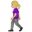 Woman Walking: Medium-Light Skin Tone on Samsung One UI 2.5