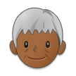 Older Person: Medium-Dark Skin Tone on Samsung One UI 3.1.1
