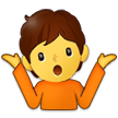 Person Shrugging on Samsung One UI 3.1.1