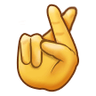 Crossed Fingers on Samsung One UI 4.0