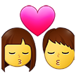 Kiss: Woman, Man on Samsung One UI 4.0