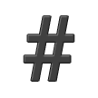 Hash Sign on Samsung One UI 4.0