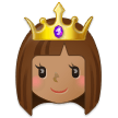 Princess: Medium Skin Tone on Samsung One UI 4.0