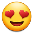 Smiling Face with Heart-Eyes on Samsung One UI 4.0