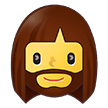 Woman: Beard on Samsung One UI 4.0