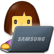 Woman Technologist on Samsung One UI 4.0 January 2022