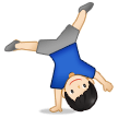 Man Cartwheeling: Light Skin Tone on Samsung One UI 5.0