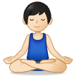 Man in Lotus Position: Light Skin Tone on Samsung One UI 5.0