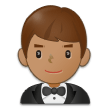 Man in Tuxedo: Medium Skin Tone on Samsung One UI 5.0
