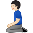 Man Kneeling: Light Skin Tone on Samsung One UI 5.0