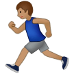 Man Running: Medium Skin Tone on Samsung One UI 5.0