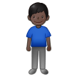 Man Standing: Dark Skin Tone on Samsung One UI 5.0