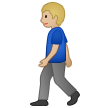 Man Walking: Medium-Light Skin Tone on Samsung One UI 5.0
