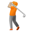 Person Golfing: Medium-Light Skin Tone on Samsung One UI 5.0