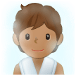 Person in Steamy Room: Medium Skin Tone on Samsung One UI 5.0