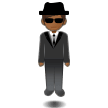 Person in Suit Levitating: Medium-Dark Skin Tone on Samsung One UI 5.0