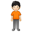 Person Standing: Light Skin Tone on Samsung One UI 5.0