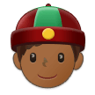 Person with Skullcap: Medium-Dark Skin Tone on Samsung One UI 5.0
