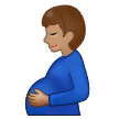 Pregnant Man: Medium Skin Tone on Samsung One UI 5.0