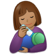 Woman Feeding Baby: Medium Skin Tone on Samsung One UI 5.0