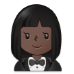 Woman in Tuxedo: Dark Skin Tone on Samsung One UI 5.0