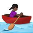 Woman Rowing Boat: Dark Skin Tone on Samsung One UI 5.0