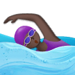 Woman Swimming: Dark Skin Tone on Samsung One UI 5.0